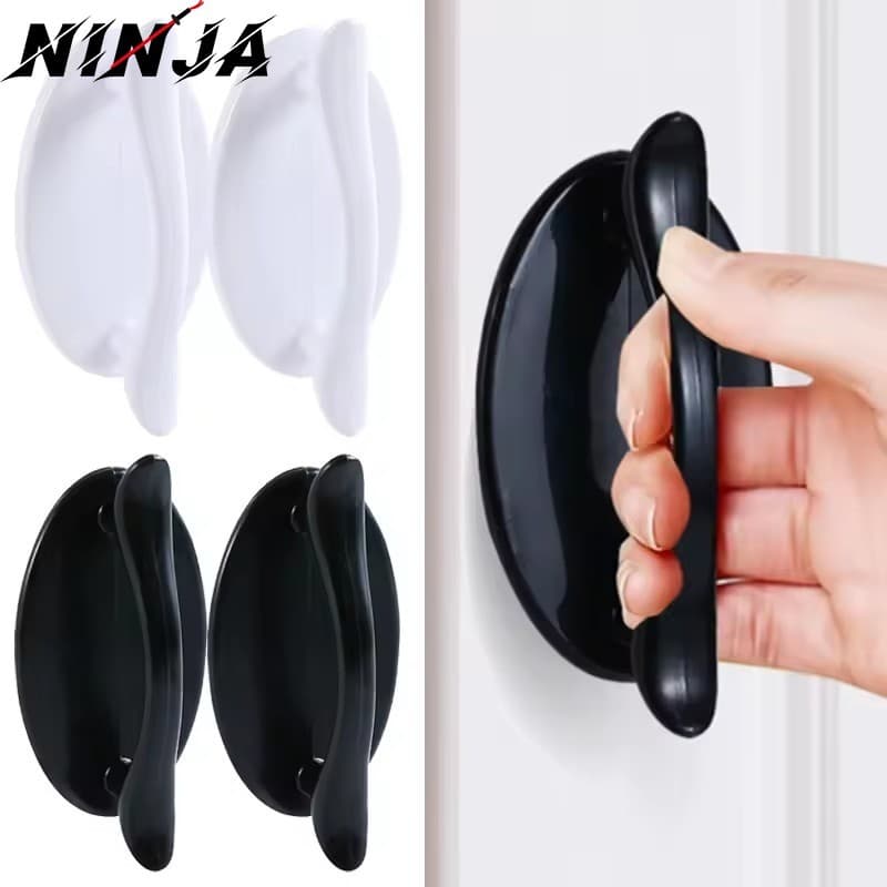 Maçaneta De Porta Deslizante Multiuso Autoadesiva , Push-pull , Acessórios Para Móveis , Sem Perfurações , Gaveta De Gua