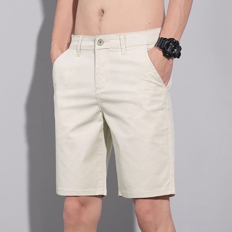 Bermuda Masculina Short Em Sarja Brim
