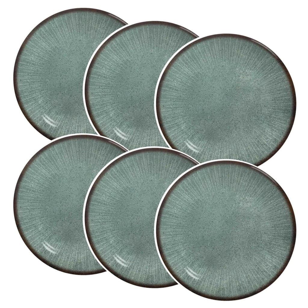 Conjunto de 6 Pratos Raso de Cerâmica Coup Síria  29cm - Alleanza