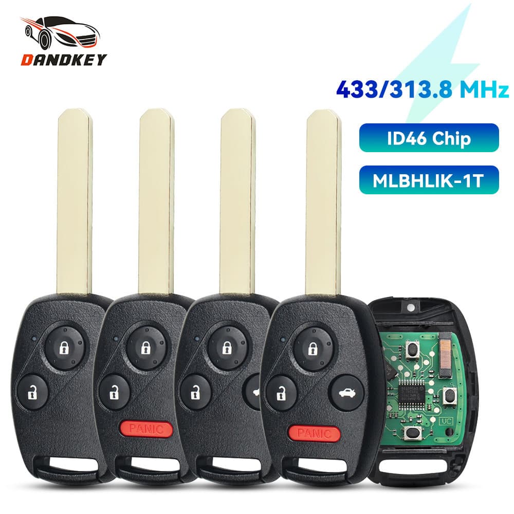 Chave Remota Para Carro De Controle Remoto Honda CITY FIT JAZZ 313.8Mhz 433Mhz MLBHLIK-1T ID46 Chip original