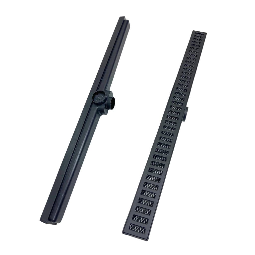 Ralo Linear 5x70 Alumínio PRETO FOSCO Banheiro