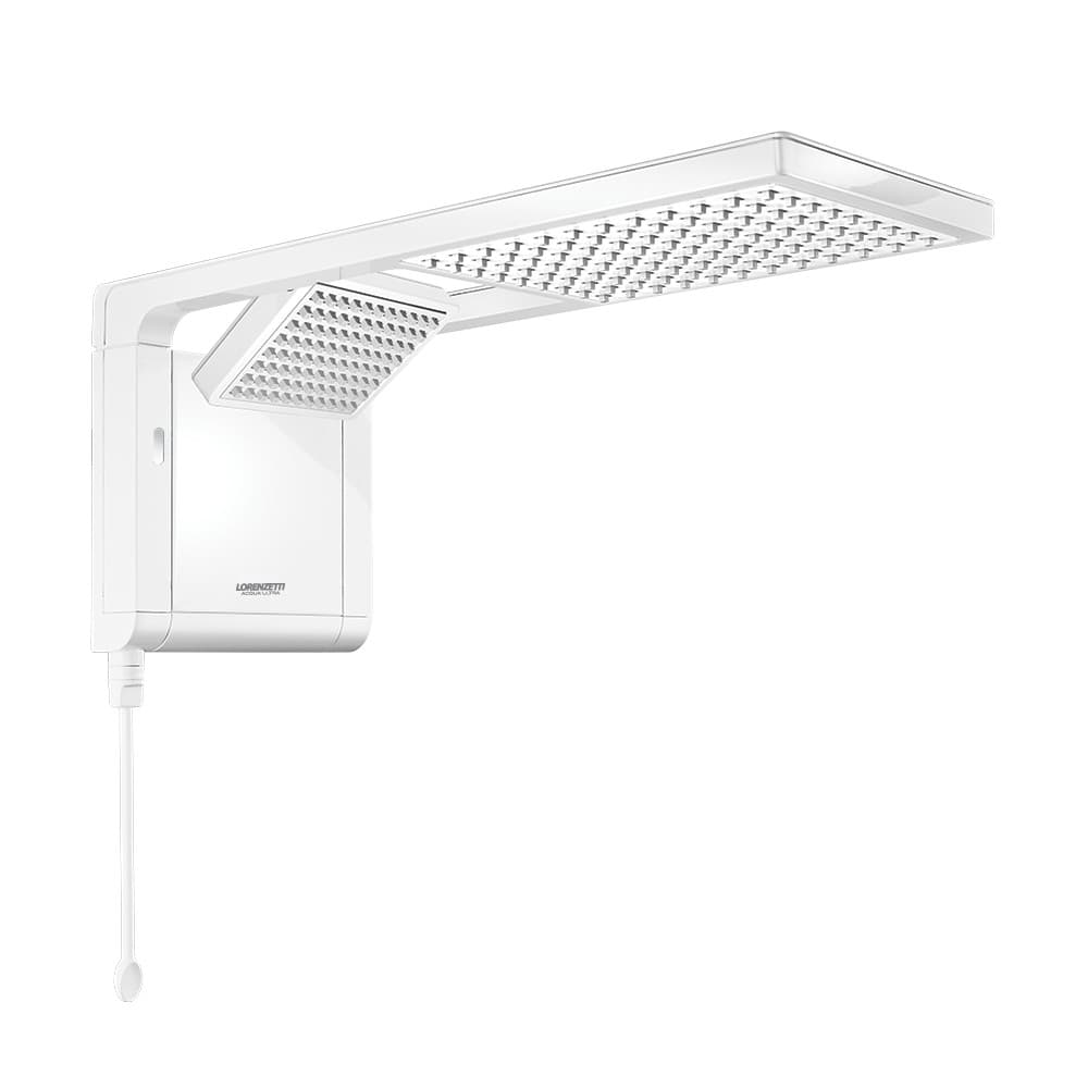 Chuveiro Elétrico De Parede Lorenzetti Acqua Ultra Duo Flex Branco 6800w 220v