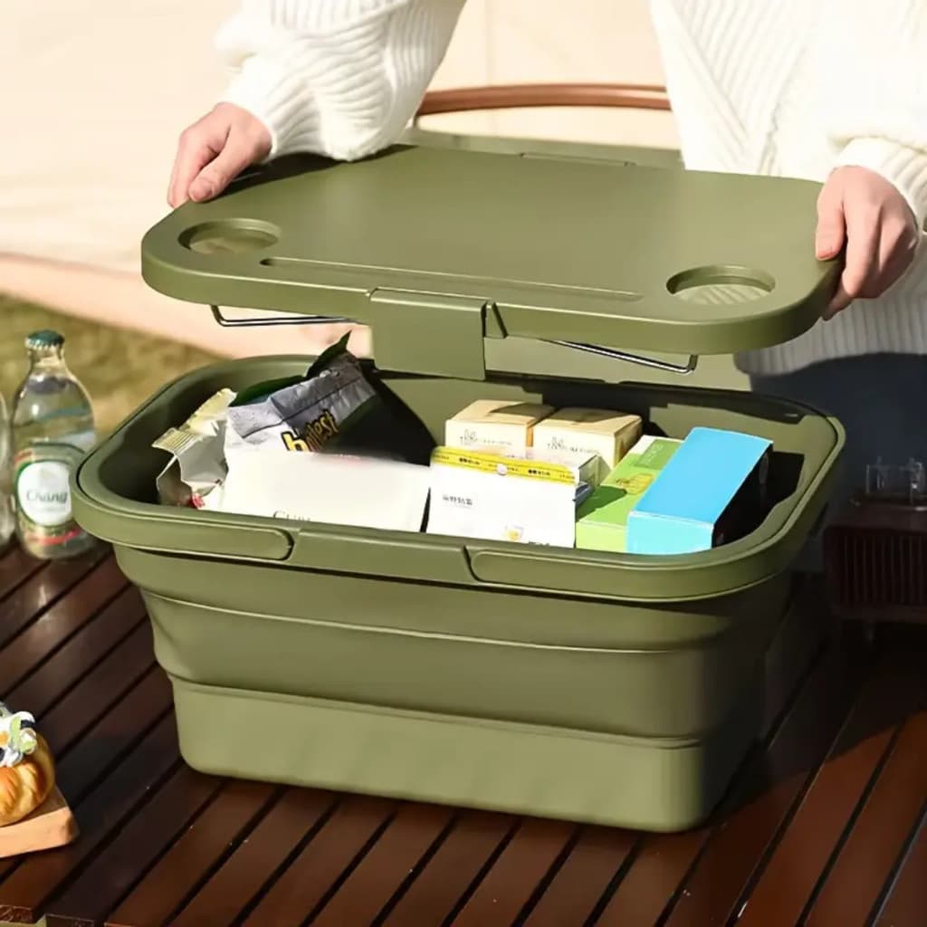 Cesta Térmica Bolsa Piquenique Dobrável Cooler Praia Lanche Camping Piquenique