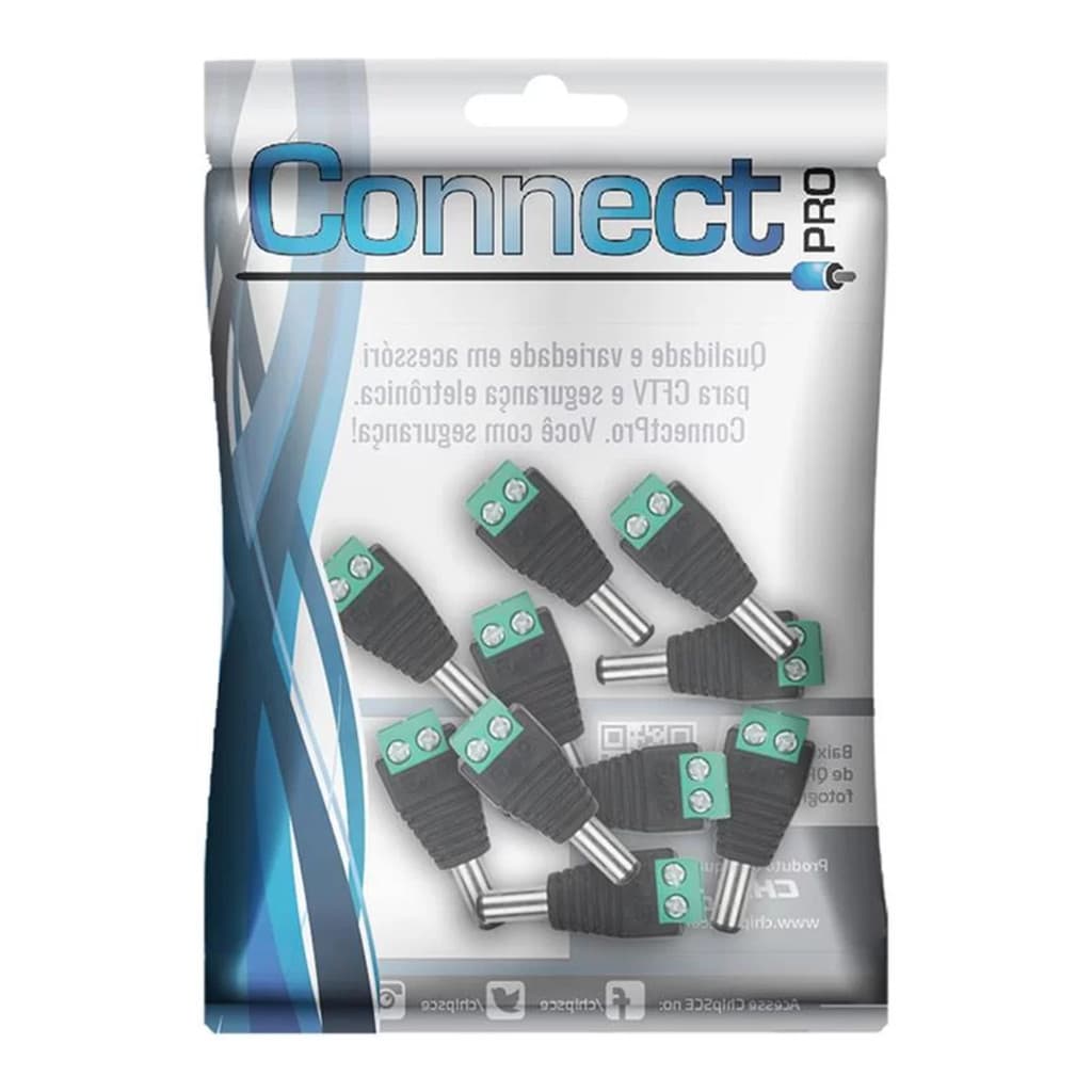 PLUG BORNE - P4 MACHO COM BORNE 2.5 / 5.5MM - PARAFUSO