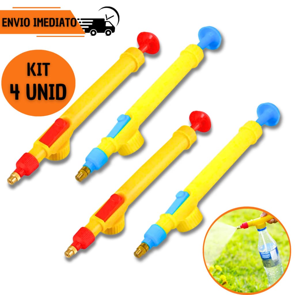 Pulverizador Borrifador para Garrafa Pet Manual Pressão Bico Regulável Regador Jardim Plantas