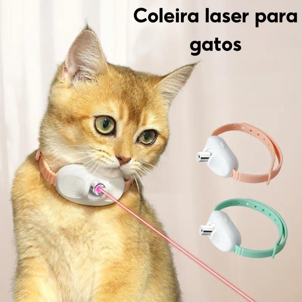 Brinquedo Laser Para Gatos Animais De Estimação USB Coleira De Gato LED Com Luz