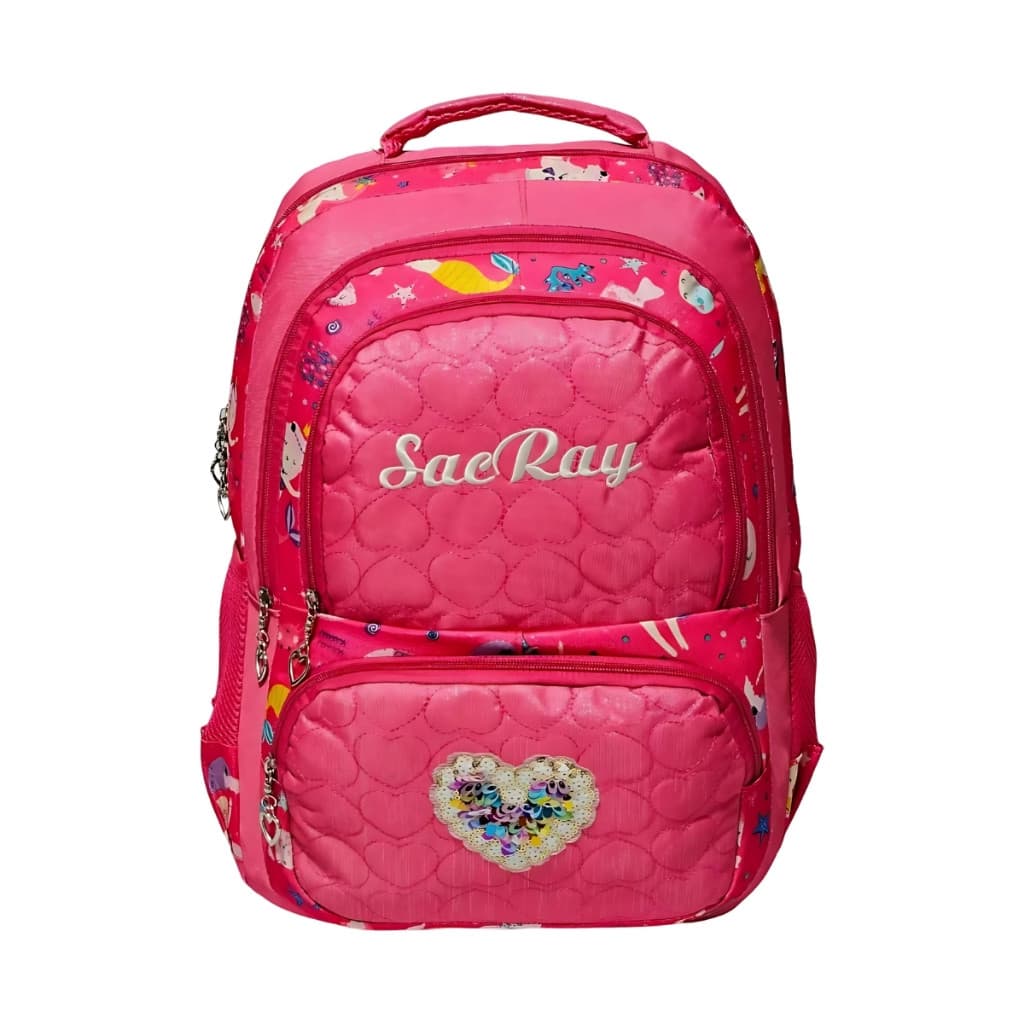 Mochila Sereia Feminina Infantil Juvenil Escolar Sae Ray