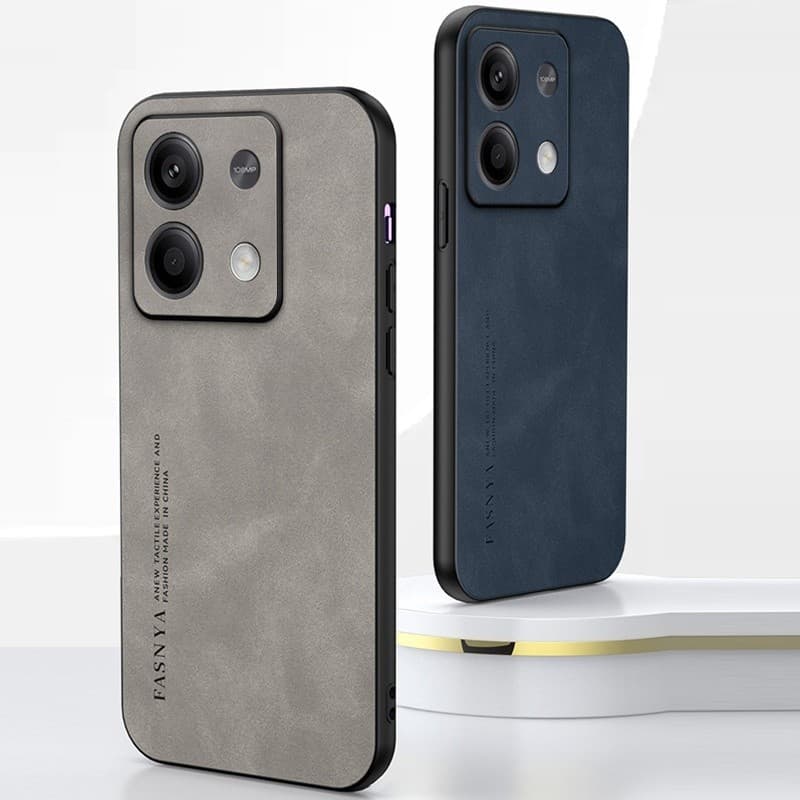Caixa Para Xiaomi Redmi Note 13 Pro 4G 5G Capa Telefone À Prova De Suor Traseira Em Couro De Proteção Suave