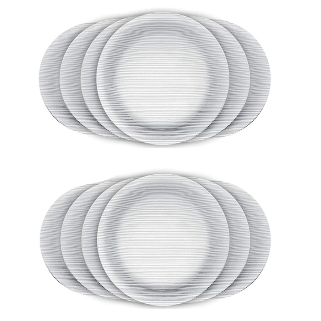 Prato Raso Vidro Duralex 23cm Diamante 12 Unidades - Nadir