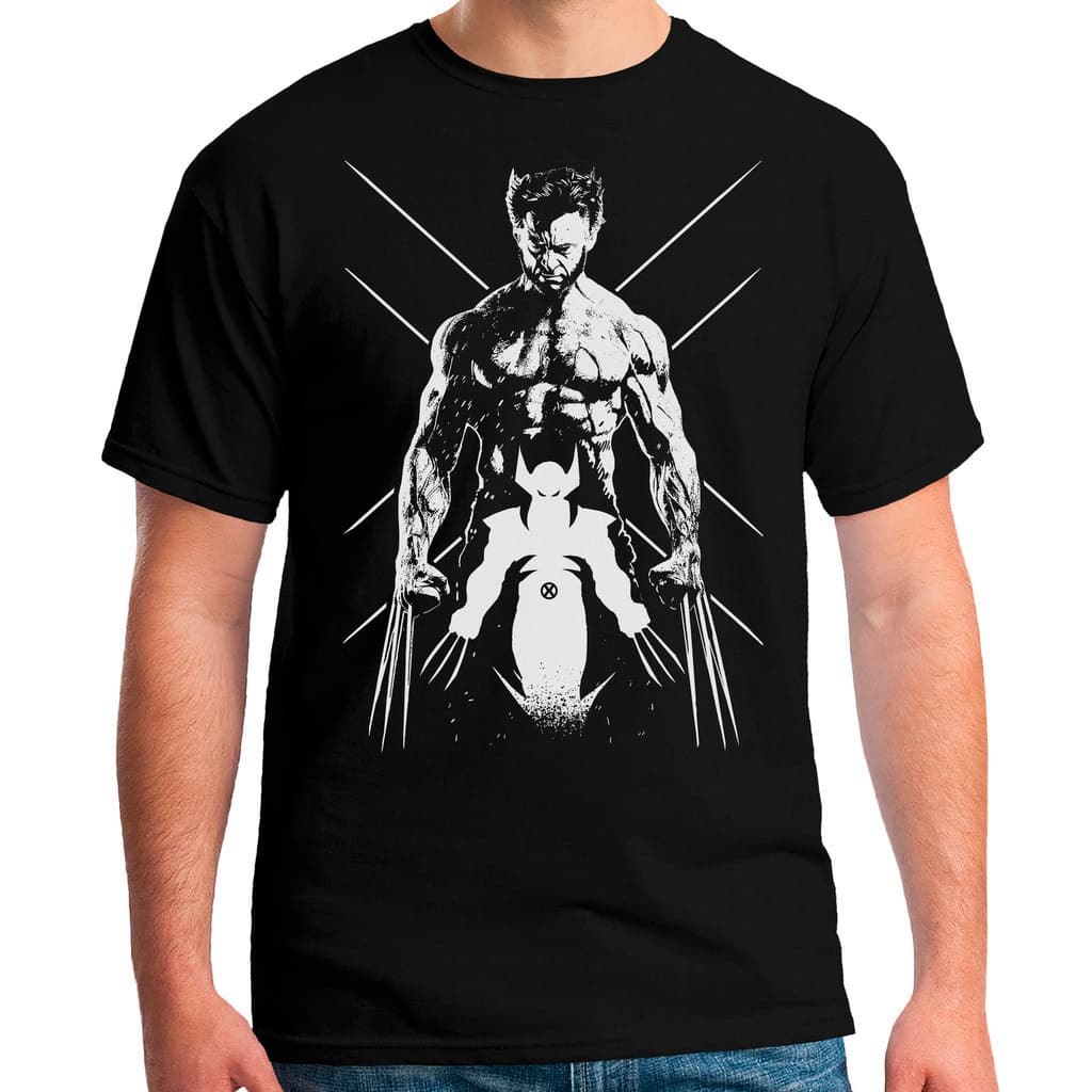 Camiseta Roupa Masculina Wolverine X-men