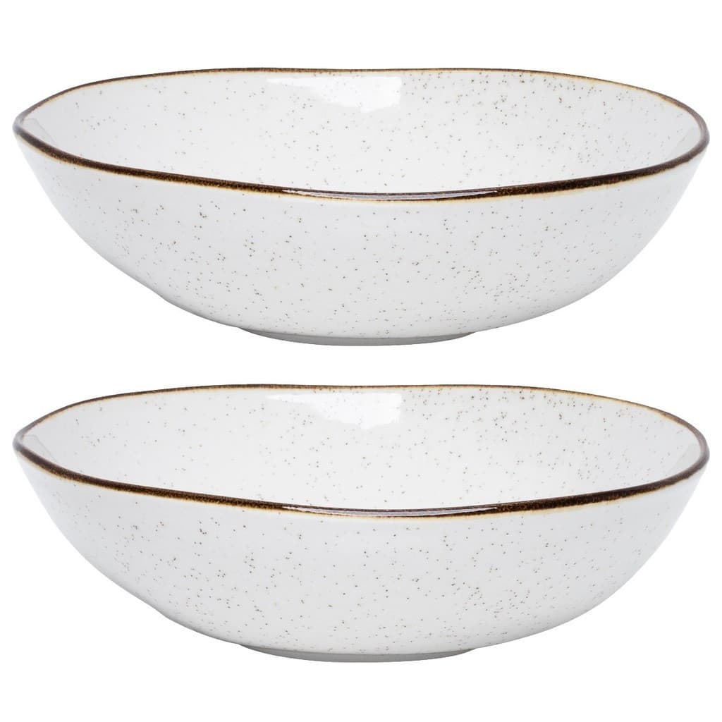 Jogo 2 Saladeiras Bowl Ryo Maresia 1,6 Litros 26 cm Oxford Porcelana