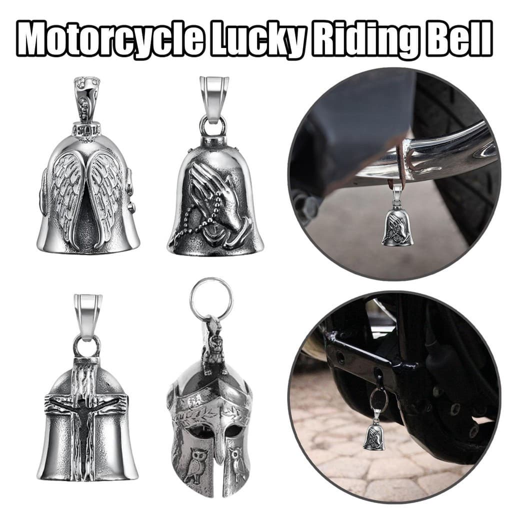 Sino De Equitação De Motocicleta , Boa Sorte , Mão De Oração , Guardião Da Motociclista , Decoração De Moto , Sinos Para
