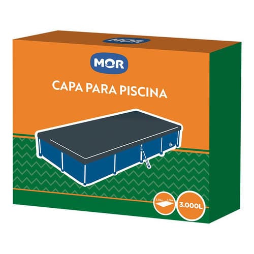 Capa Para Piscina 3000L Retangular 3,50x1,94m Mor Proteção