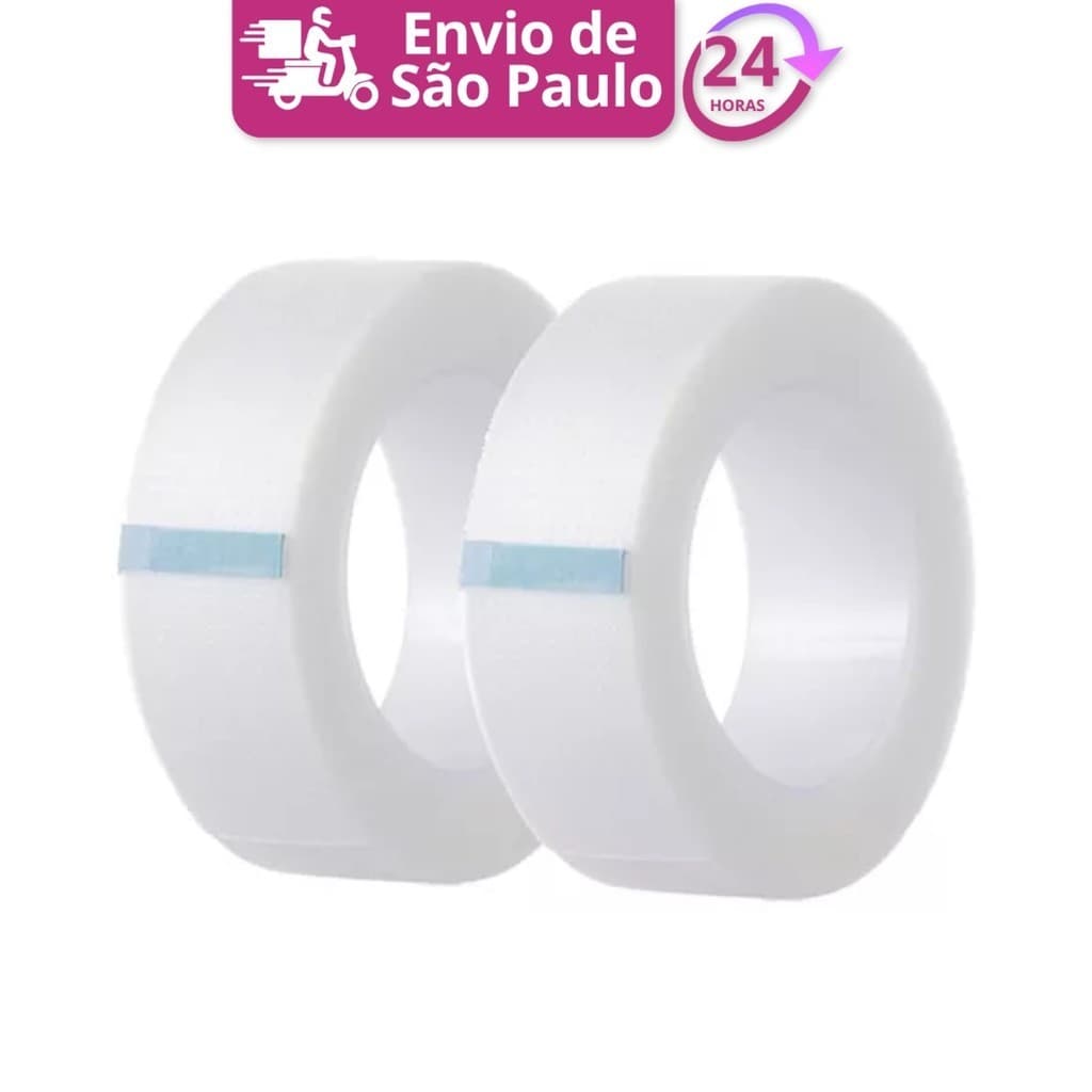 Kit com 2 Fitas Transpore Para Alongamento Extensão Cílios