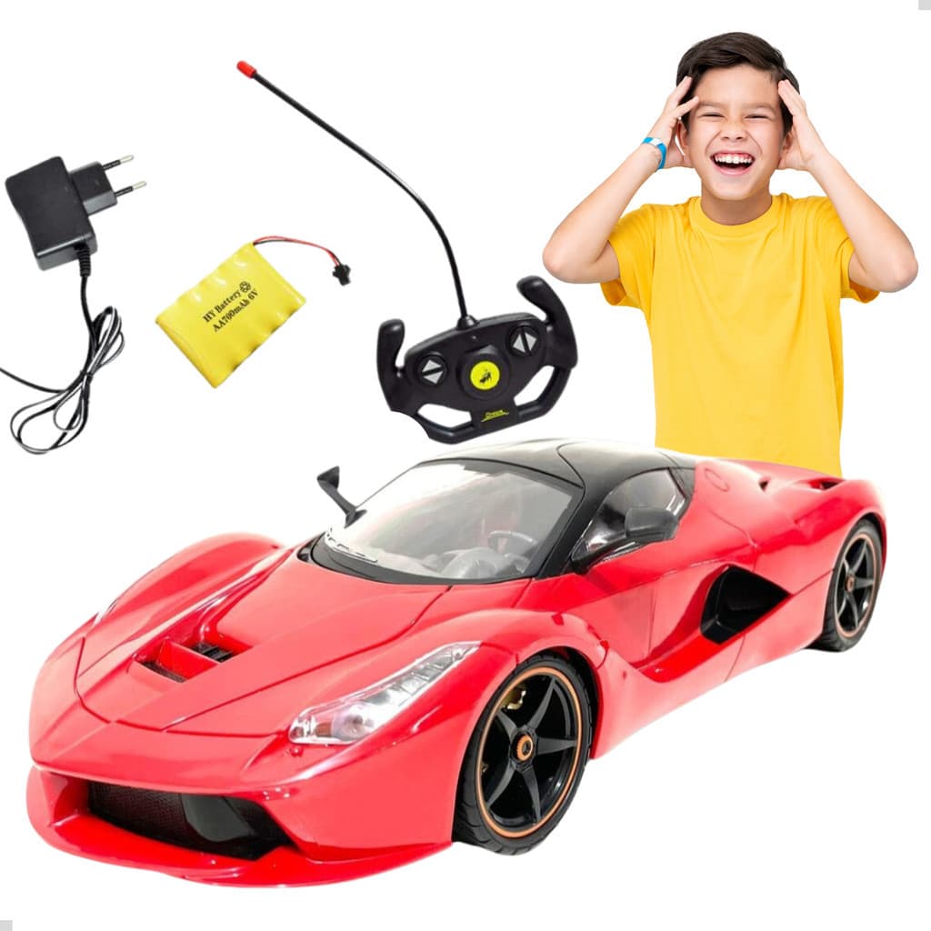 Carrinho Controle Remoto Grande S Fio Bateria Recarregável