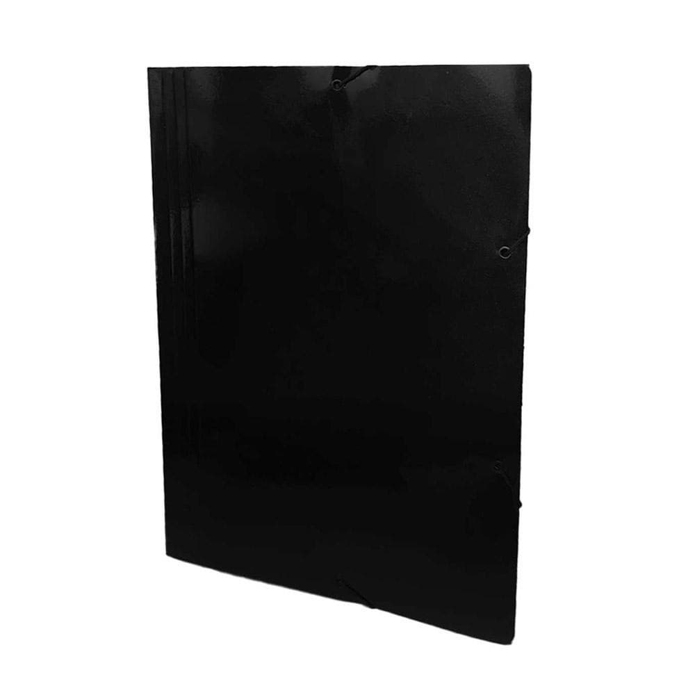 Pasta Aba Elástico Delloplex 35x24cm Fina Preto Dello