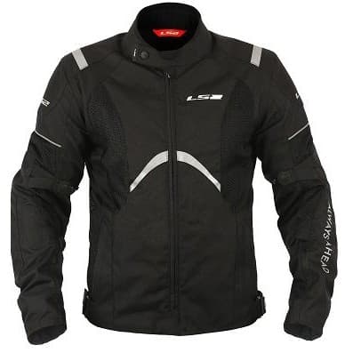 Jaqueta LS2 Teide Ventilada Impermeável Moto Motociclista Preto