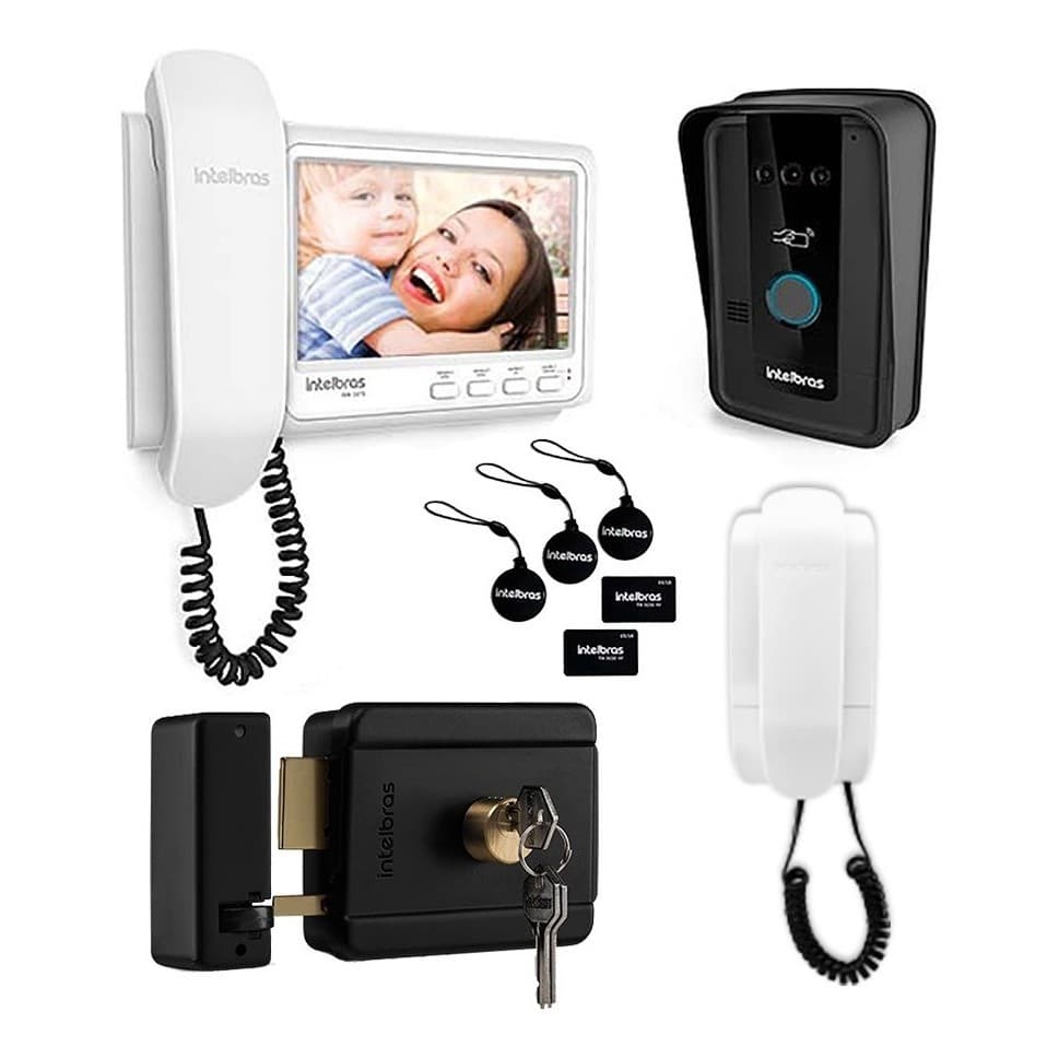 Vídeo Interfone Ivr 7 Id C/extensão Audio E Fechadura