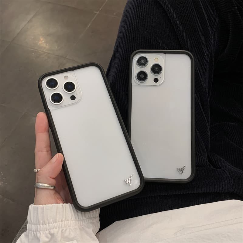 Capa De Telefone Transparente À Prova De Choque De Flores Silvestres Para IPhone 16 15 14 13 12 Pro Max Plus Traseira De