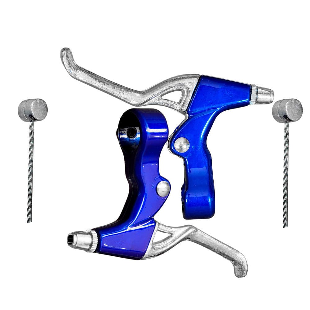 Kit Maçaneta De Freio Bike Aluminio V-brake + Cabo de Aço