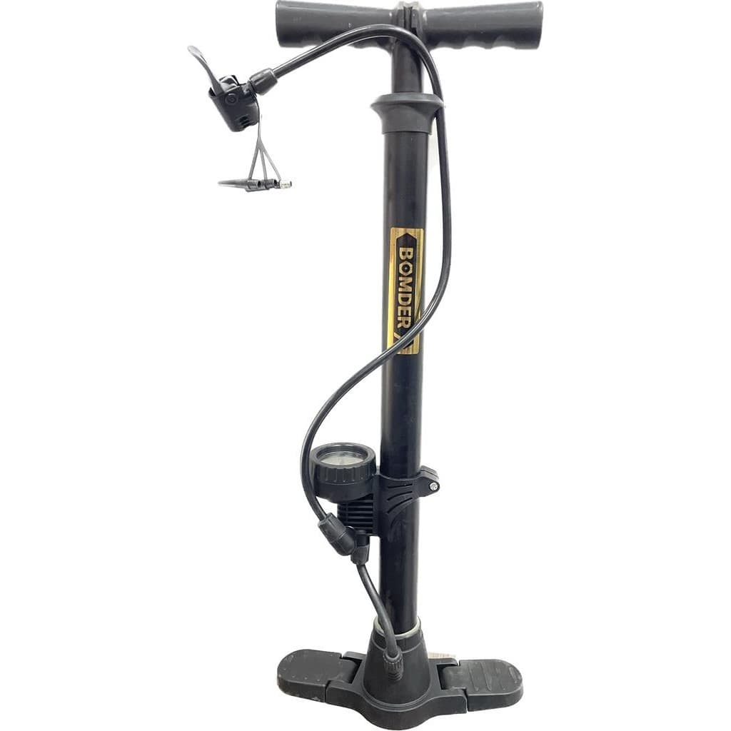 Bomba De Ar 60cm Manometro 160psi Manual Para Pneus Carro Moto Bicicleta Disponivel
