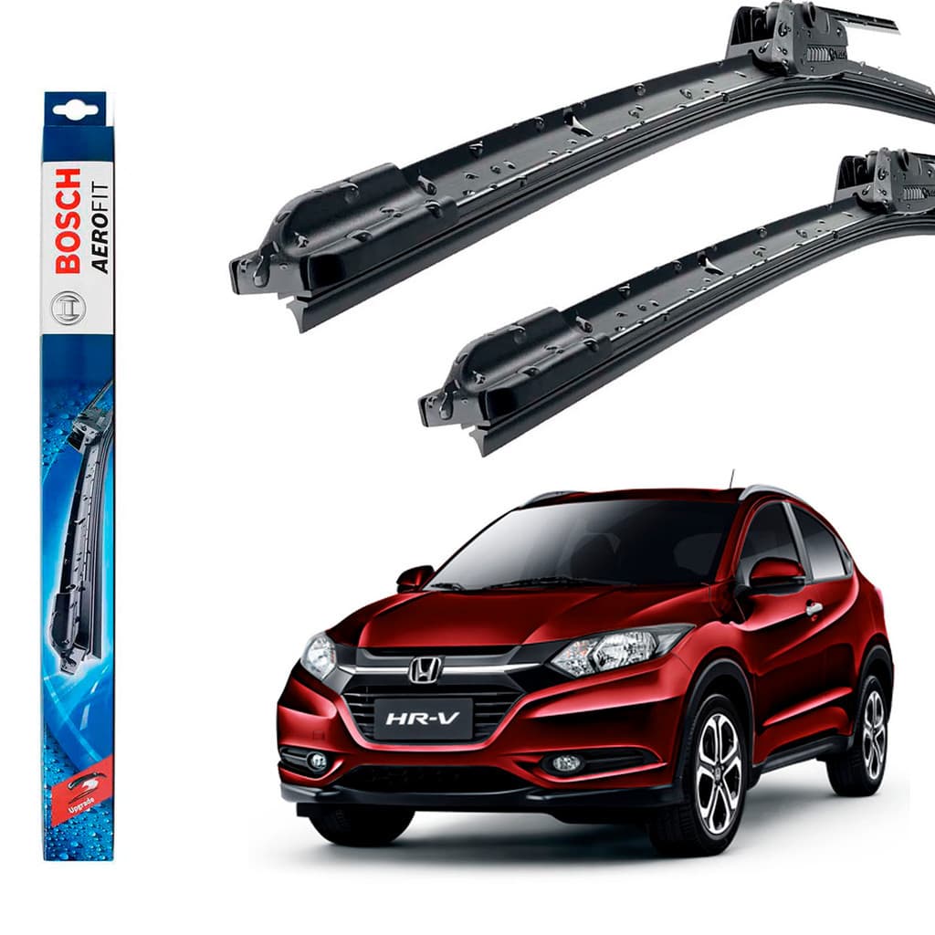 Kit Palheta Dianteira Limpado Para-brisa Bosch Original HR-V HRV 2015 a 2018