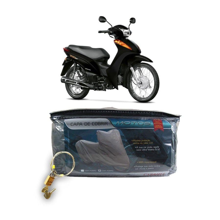 Capa com cadeado para cobrir HONDA 100 Biz/100 Biz KS P(204)