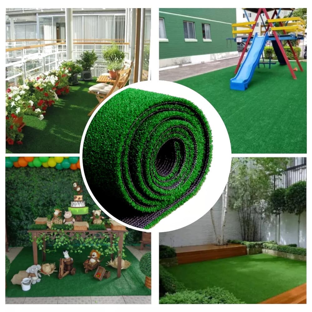 Tapete Grama Sintética 12mm Artificial 2,00m x 0,50m Decoração Festas Eventos Jardim Pisos MN Grass