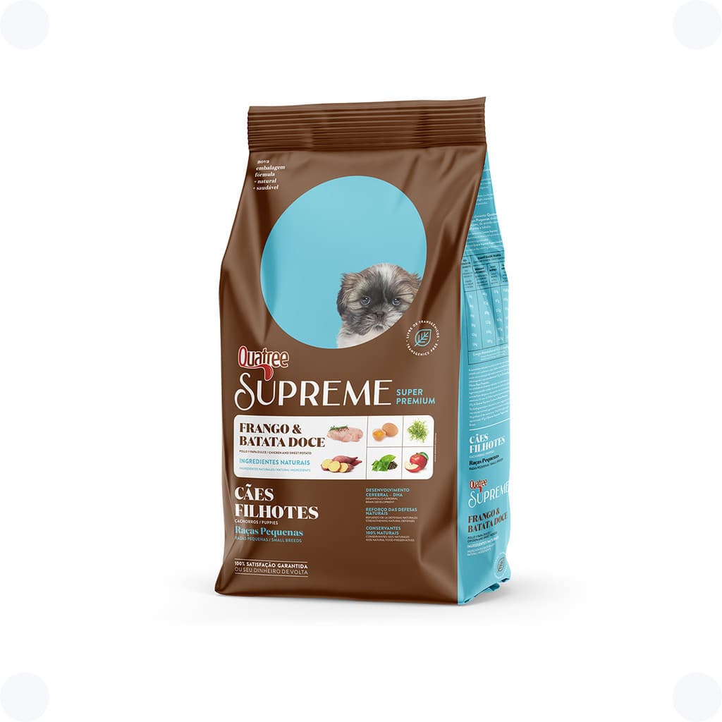 Ração Quatree Supreme Filhote Raças Pequenas 15 Kg