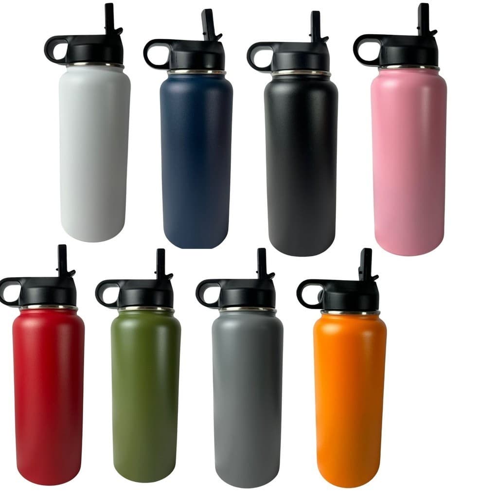 Garrafa Térmica Squeeze Inox 1000ml 1L Academia Esporte Quente e Frio Isolamento Duplo
