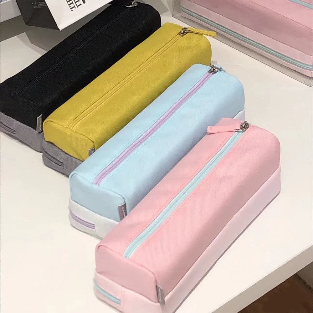 Estojo de Lápis de Dupla Camada KOKUYO PENCASE do Japão, Grande Capacidade, Armazenamento Classificado, Caixa de Materia