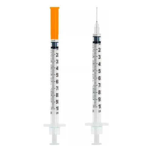 Seringa 1ml Agulha Fixa 0,25mmx6mm Insulina/botox 100 Unid