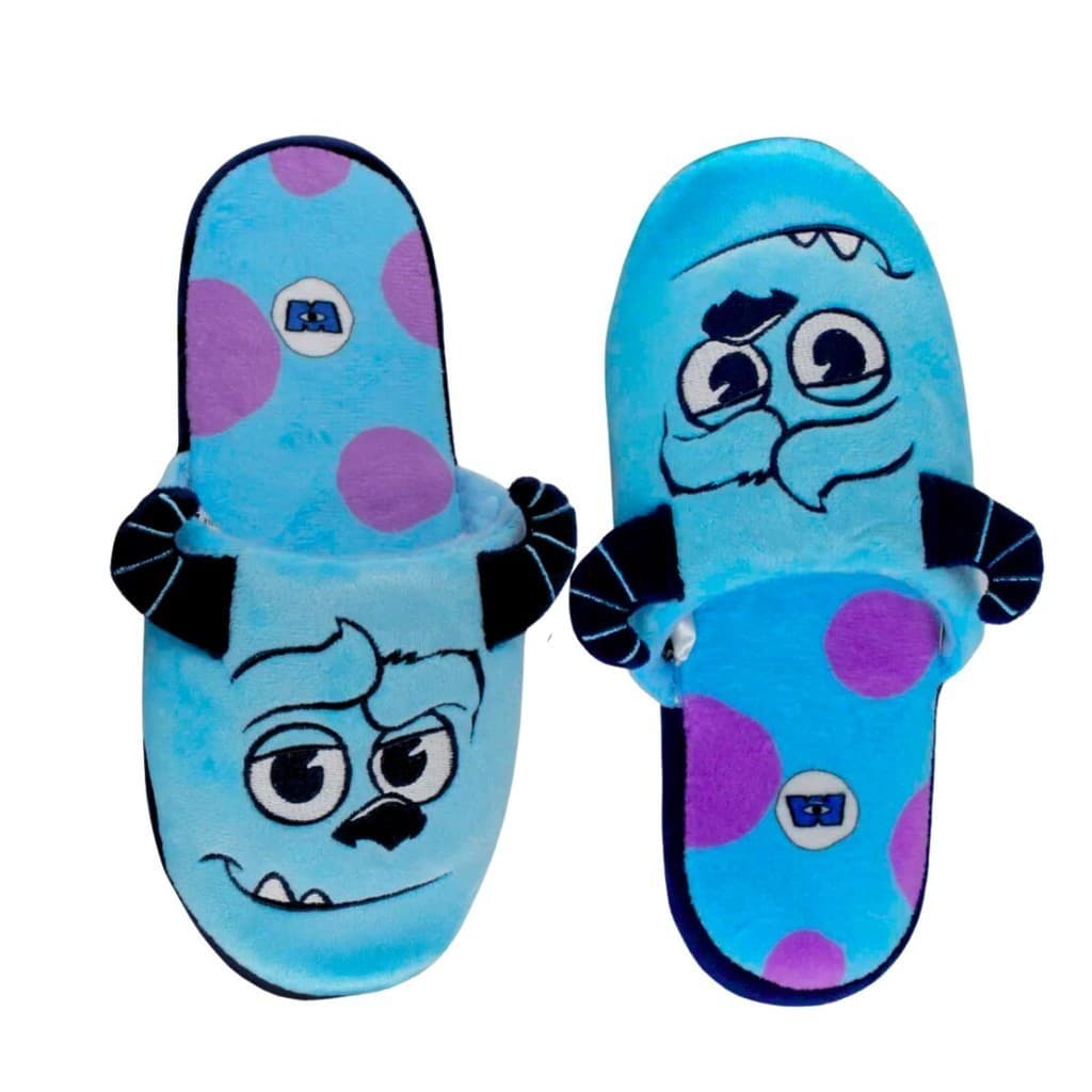 Pantufa Chinelo de Quarto Unissex  Sulley Monstros S.A com Solado Antiderrapante