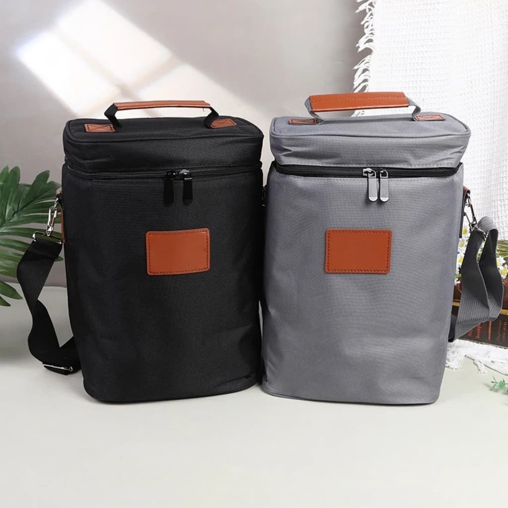 Bolsa Para Vinho Térmica Porta Vinho Wine Bag Multiuso Com Alça Oxford