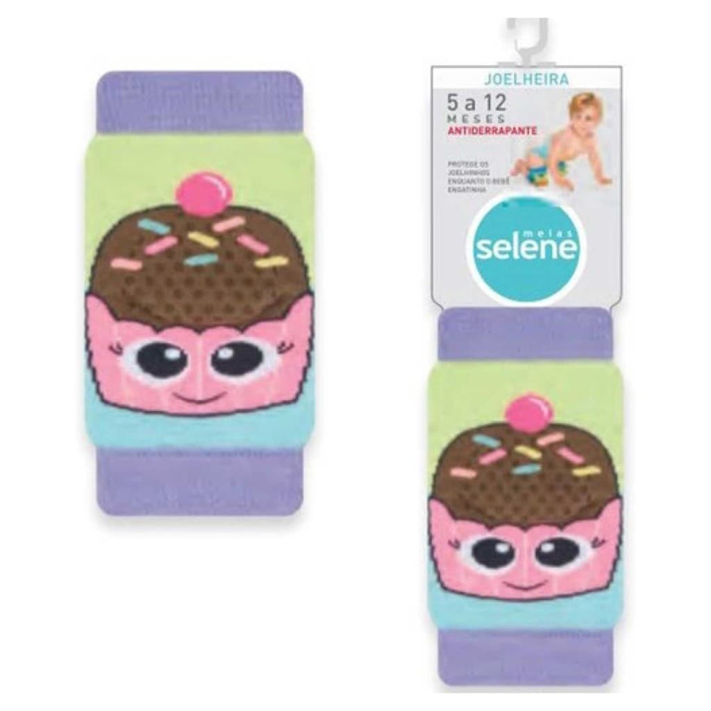 Joelheira Bebe Engatinhar Infantil Selene Kit 1 Par