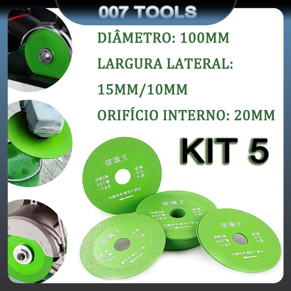 Disco De Corte De Vidro Telha Lâmina De Serra Ultra-fino Diamante Ângulo Moedor Corte Pedra Moagem E Polimento Folha