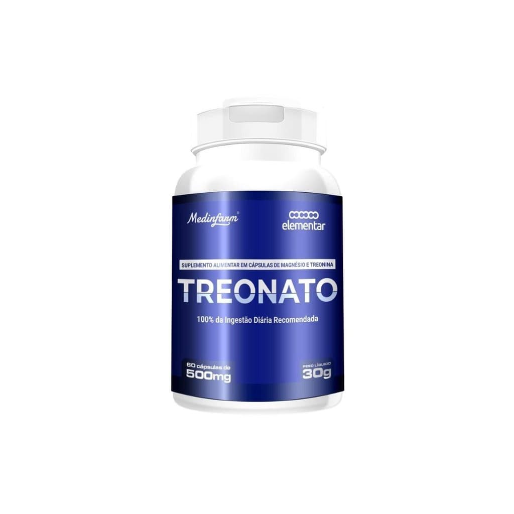 Treonato de Magnésio 60 Cápsulas Elementar