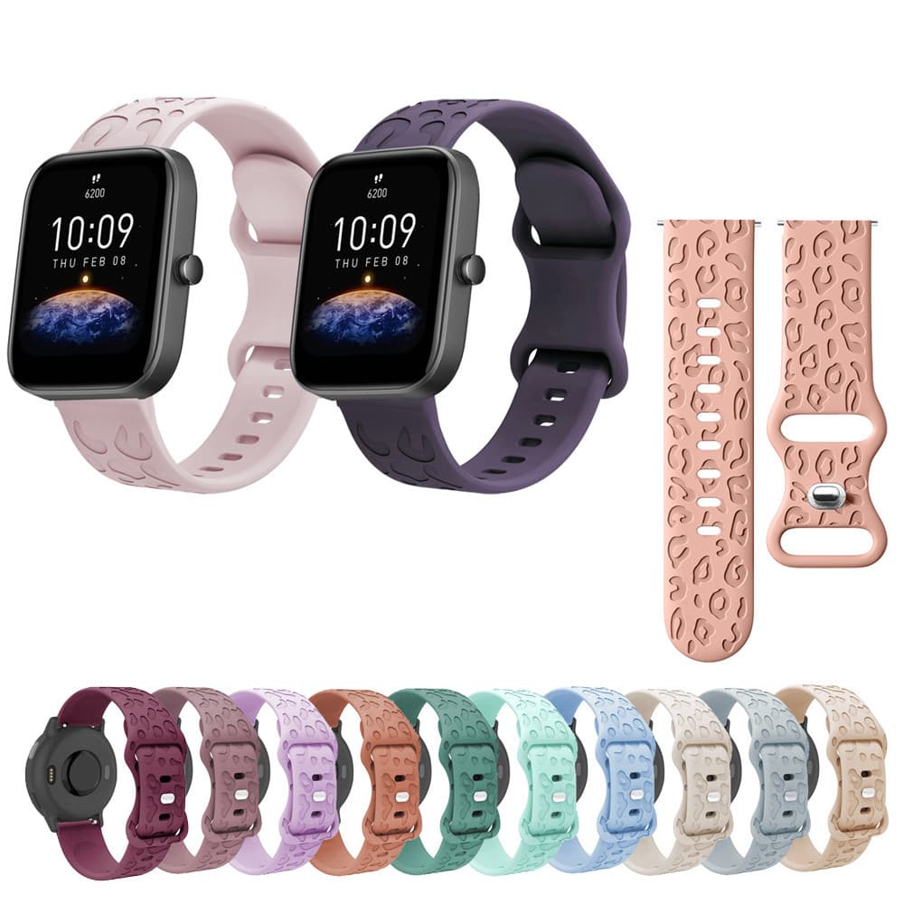 Pulseira De Silicone De 20mm 22mm Para Huami Amazfit Bip6 Bip5 Bip Max 3 5 6 Lite Su Pro Unidade Smartwatch Relógio Inte
