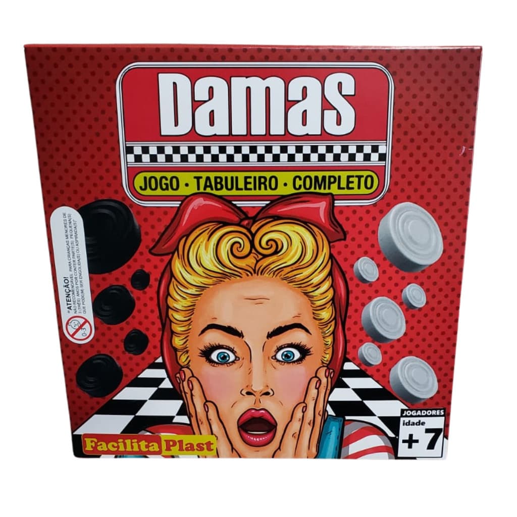 Jogo de Dama Caixa - Facilita