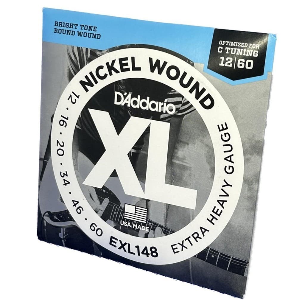 Encordoamento Guitarra 12-60 EXL148 D'Addario Nickel Wound