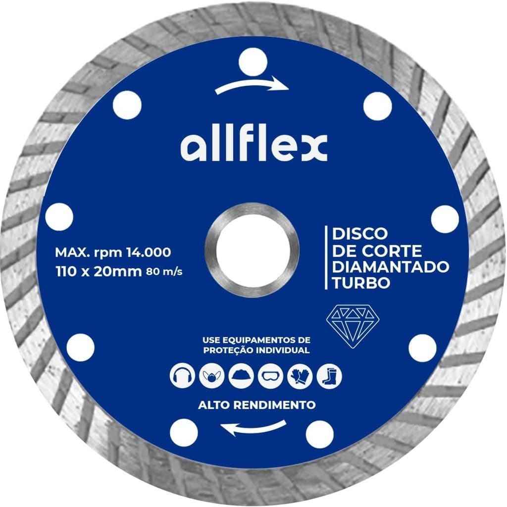 Disco Diamantado allflex Turbo 110MMx20MM