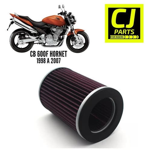 Filtro De Ar Esportivo Cb 600f Hornet Carburada 1998 A 2007
