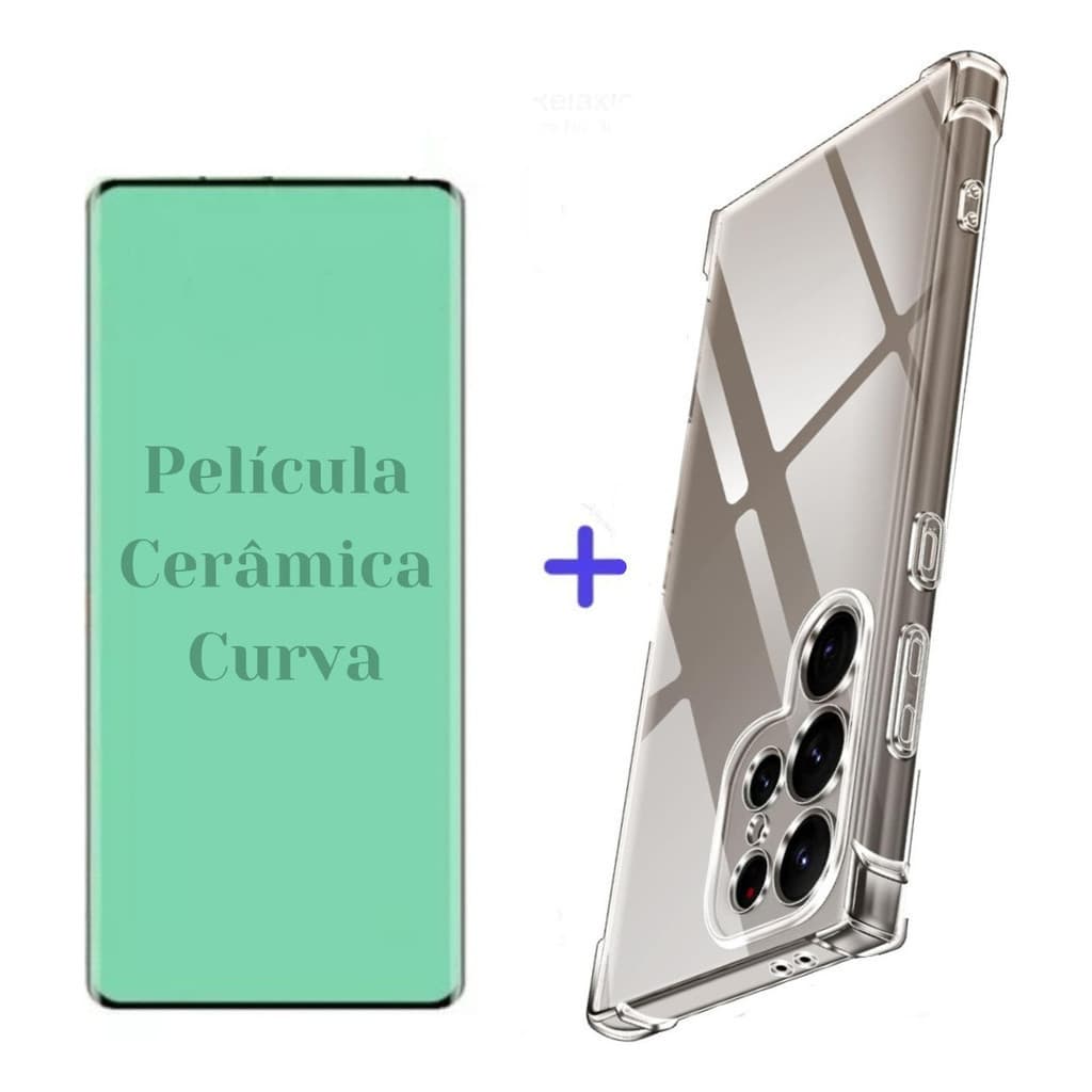 Capa + Película Curva Samsung Galaxy S22 Ultra - Design Slim