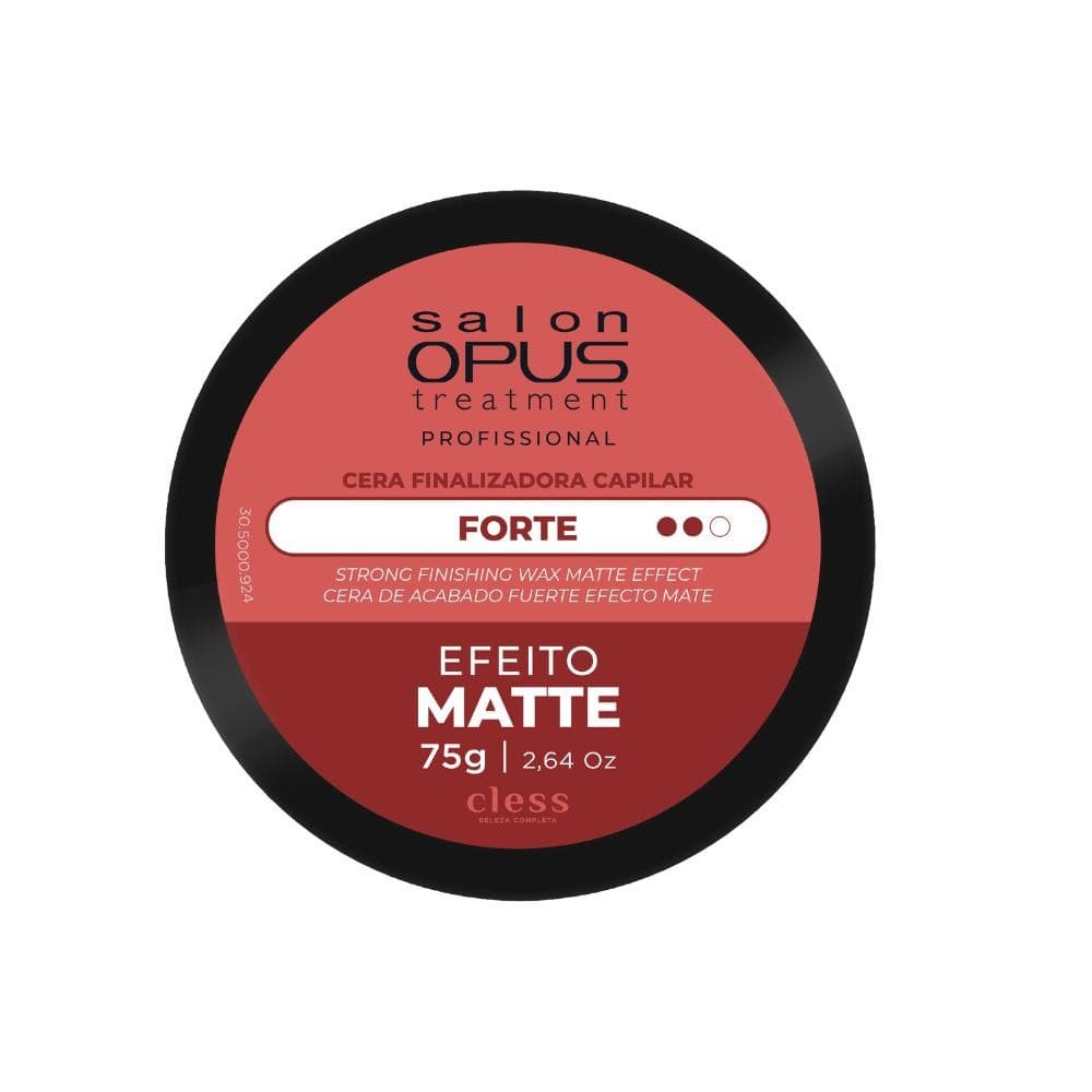 Cera Modeladora Fixação Forte Matte Salon Opus 75g