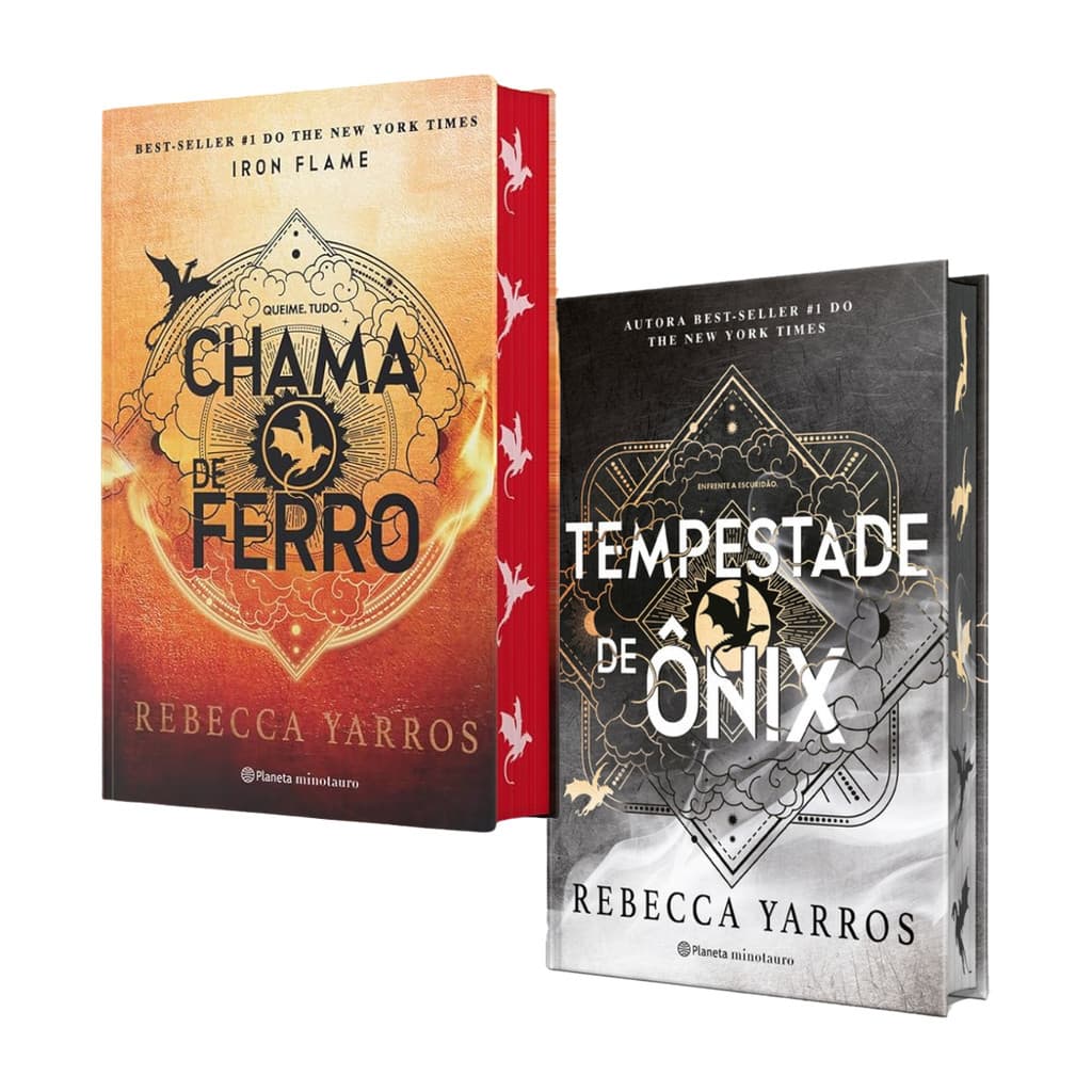 Chama De Ferro + Tempestade De Ônix - Edição Especial - Capa Dura - Rebecca Yarros - Livros Físicos