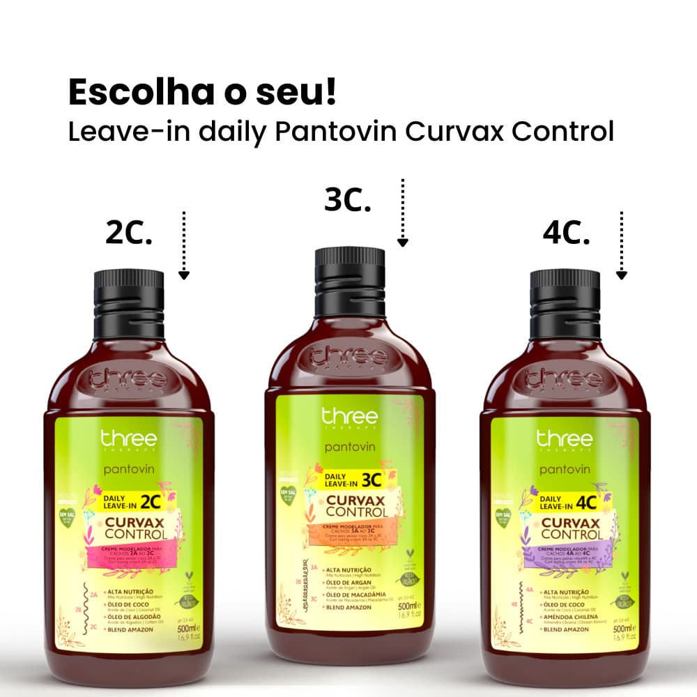 Leave-in Daily Pantovin Curvax Control Three 500ml