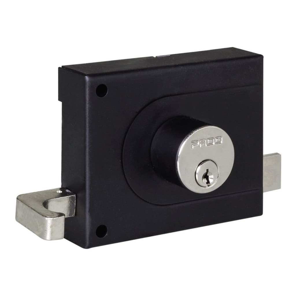 FECHADURA PORTAO SOBREPOR PRETA CONCEPT 525-100 PADO