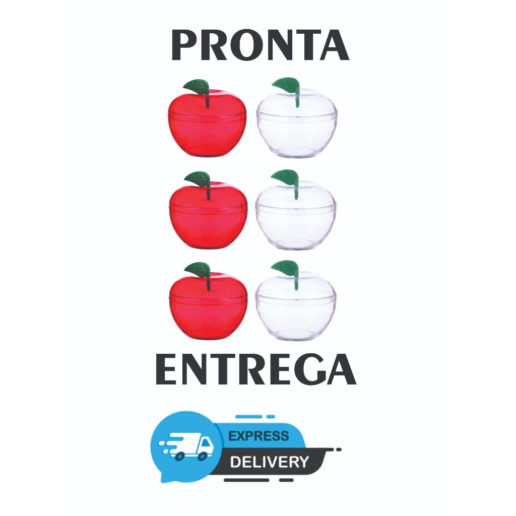 Mini Maçã Acrílica Lembrancinha 30 unidades