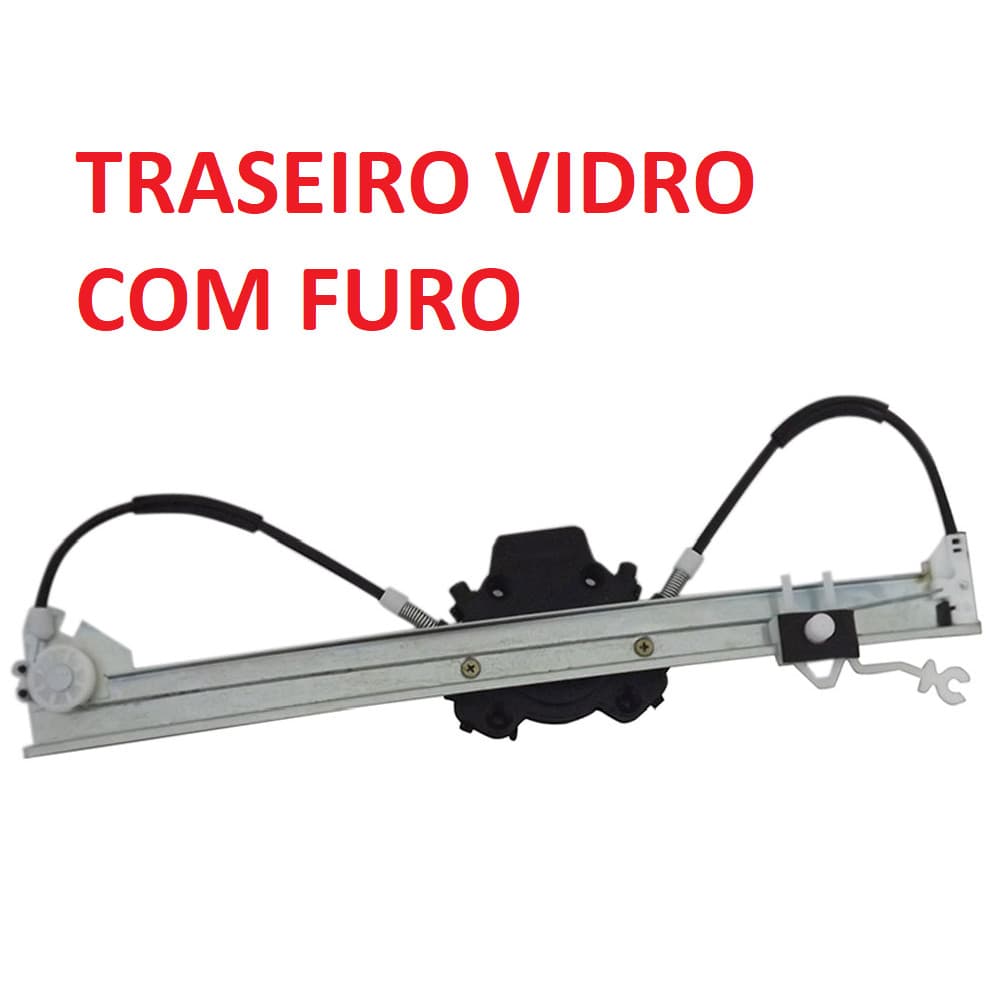 Máquina de vidro - Ranger 2012 até 2016 - 4 portas - elétrica para motor Mabuchi - traseira - DIREITA - cada