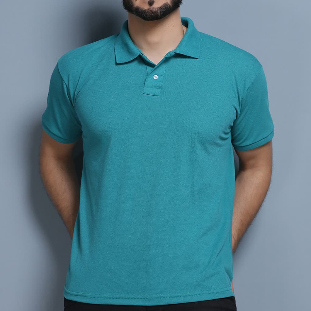 Camisa Gola Polo Masculina Camiseta Atacado Uniforme Para Bordar, lisa Cor VerdeTamanho:P-M-G-GG-G1-G2-G3